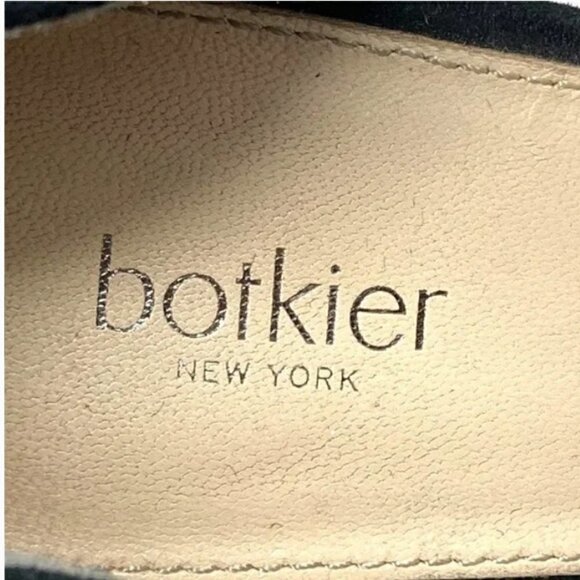 Botkier Paloma Glitter Silver & Black Suede Chunky Heel Sandals - Size 8 - Picture 9 of 10